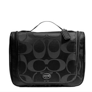 Coach Signature Nylon Packable Cosmetic Toiletries Bag